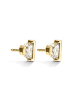 Moon Earrings  White Diamonds